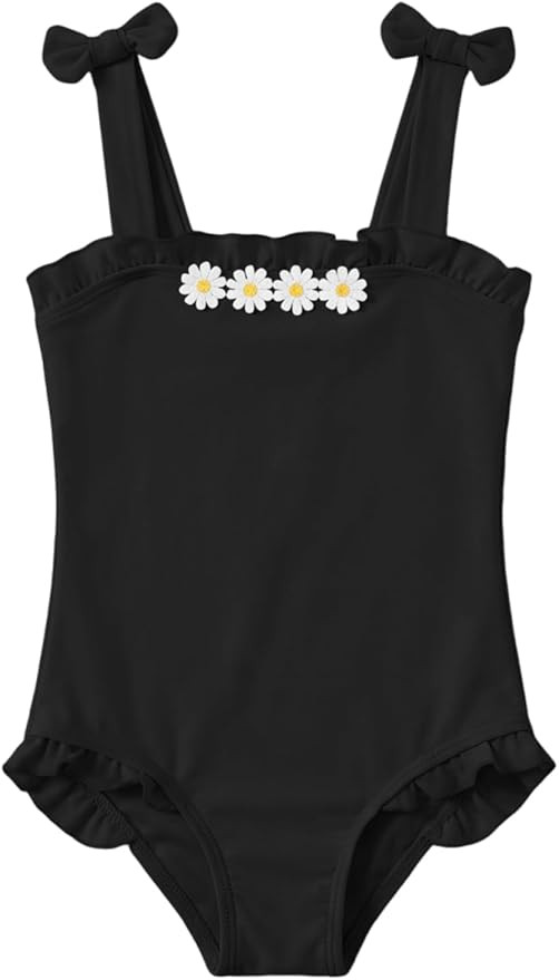 Haloumoning Toddler Baby Girl One Piece Swimsuit Kids Daisy Swimwear Summer Beach Bathing Suit 9M... | Amazon (US)