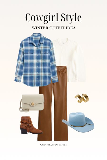 Casual western outfit ideas styling cowboy boots 

#LTKstyletip #LTKSeasonal