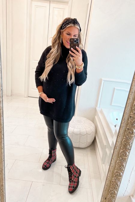 Love these holiday plaid Christmas boots! I will be wearing this Easy chic & comfortable holiday look on repeat🎁 Also these commando faux leggings are so flattering and can be dressed up or down! 

#LTKHoliday #LTKGiftGuide