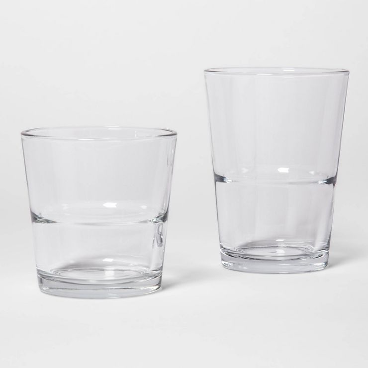 12pc Glass Tall and Short Tumbler Set - Made By Design™ | Target