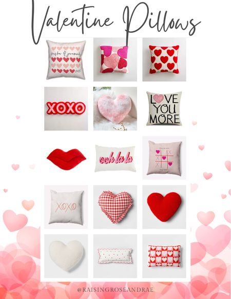 Valentine Pillows #homedecor #pillows #hearts #redandpink #sale #walmart #kirklands #target

#LTKsalealert #LTKSeasonal #LTKhome