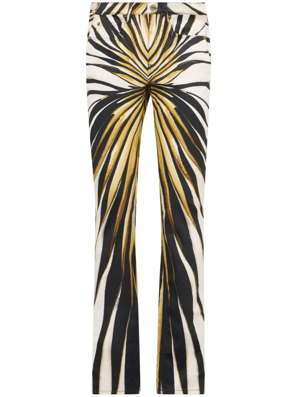 Ray Of Gold print skinny trousers | Farfetch Global