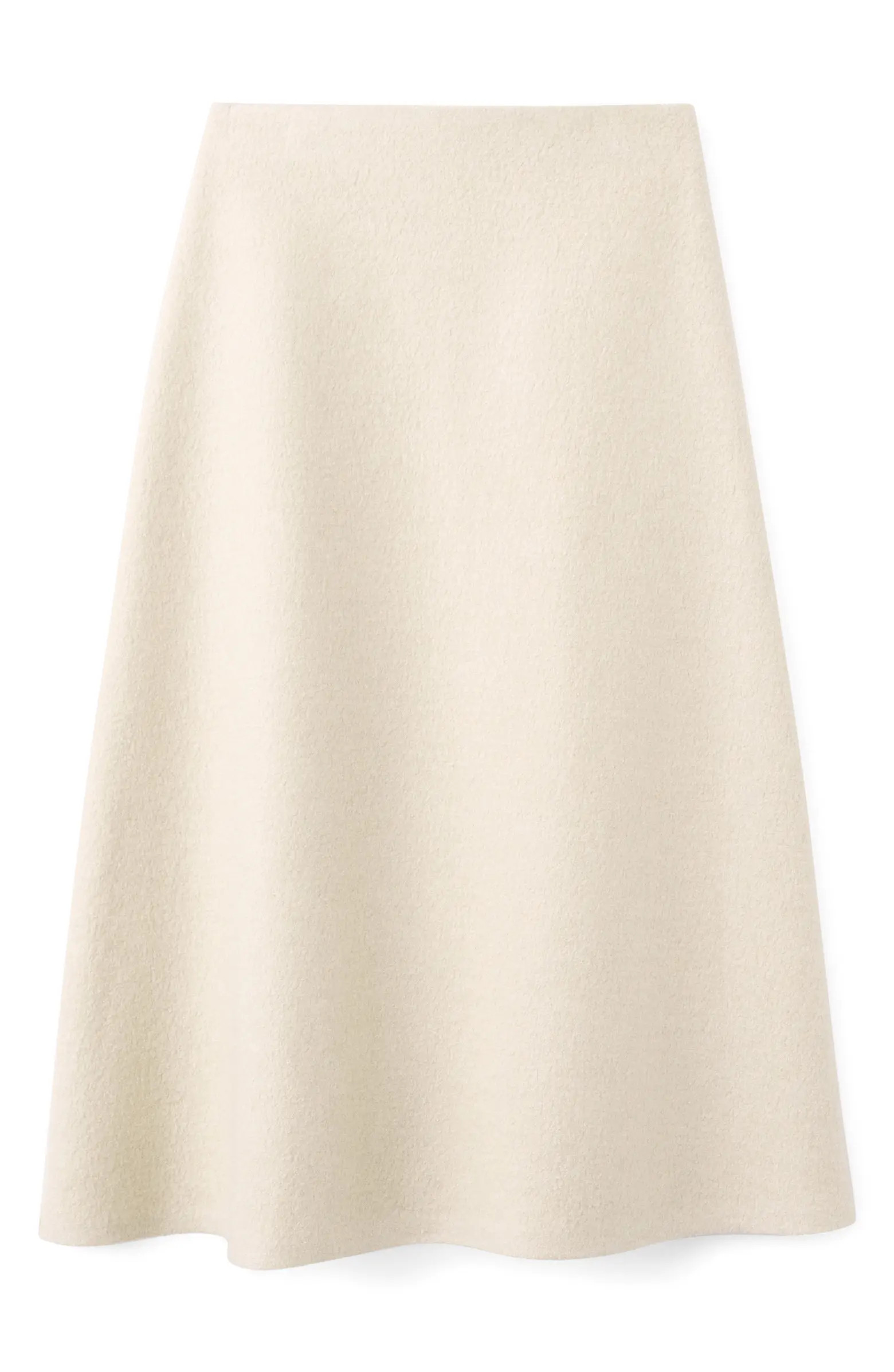 MANGO Penny A-Line Wool Blend Midi Skirt | Nordstrom | Nordstrom