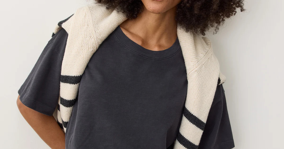 Sadie Vintage Slub Oversized Tee | Marine Layer