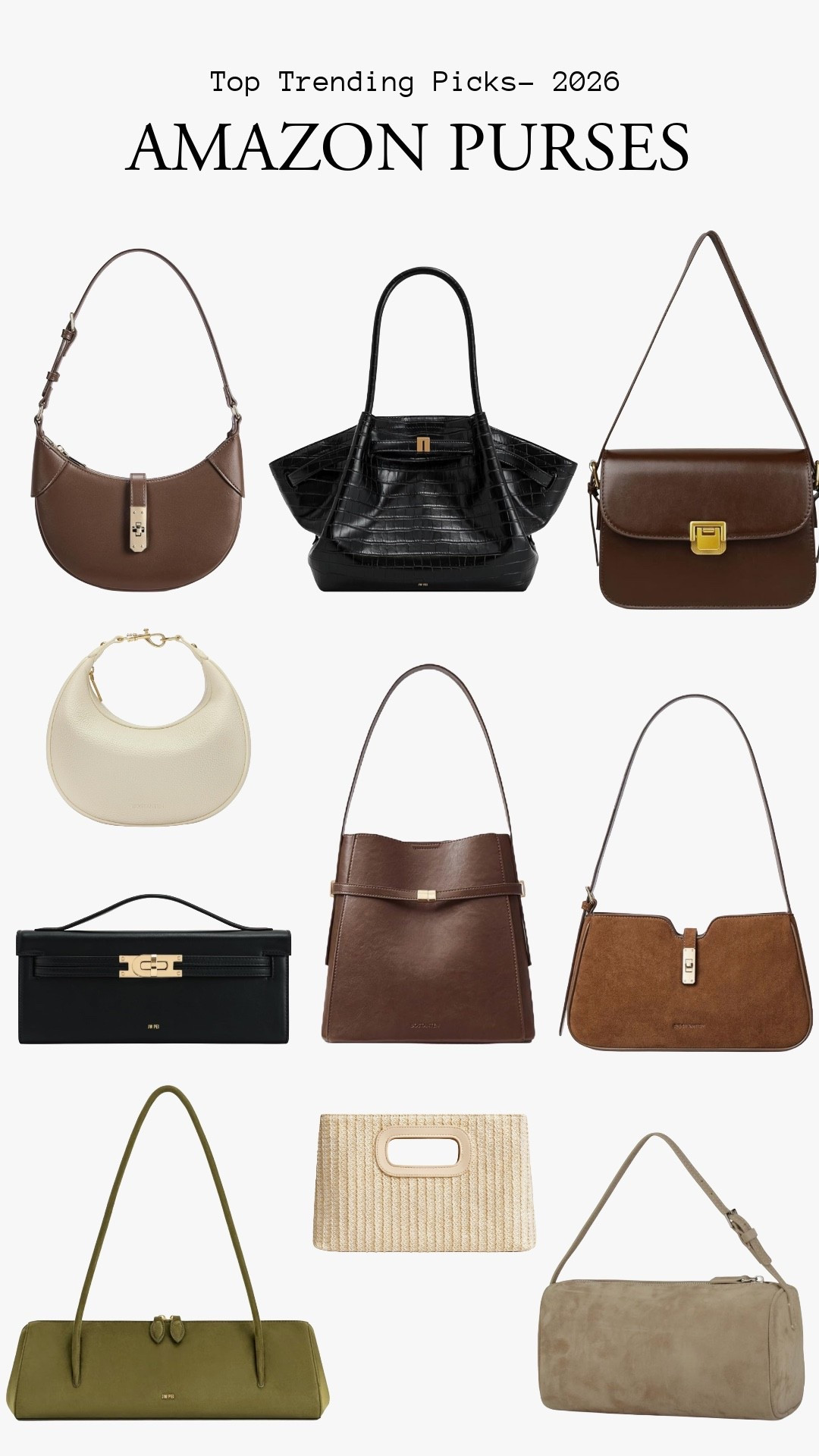Looking for chic, designer-inspired purses without the price tag? Amazon has been my go-to for chic, affordable purses lately—so many trendy styles that look way more expensive than they are. Sharing my favorite bags !!






Amazon purses, Amazon bags, summer purses, purses, trending purses and bags, affordable purses, chic purses, tote bags, crossbody purse, Amazon fashion finds, Amazon accessories finds, Amazon style, Amazon must haves, Amazon fashion must haves, trending purses, 2026 purses, 2026 women’s purses, women’s bags, everyday handbags, trendy handbags, stylish purses, neutral handbags, summer bag trends, affordable chic bags, designer inspired bags


#LTKstyletip #LTKbag #LTKcanada
