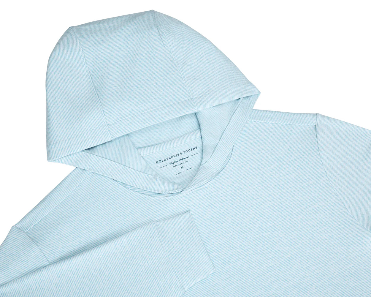 The Hamilton Hoodie: Heathered Harbor & White | Holderness & Bourne