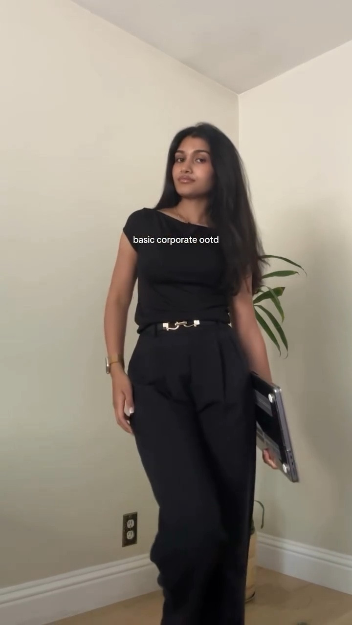 all black >>>> 

i literally have this top in 2 colors and trousers in 4 diff colors 😭😭😭