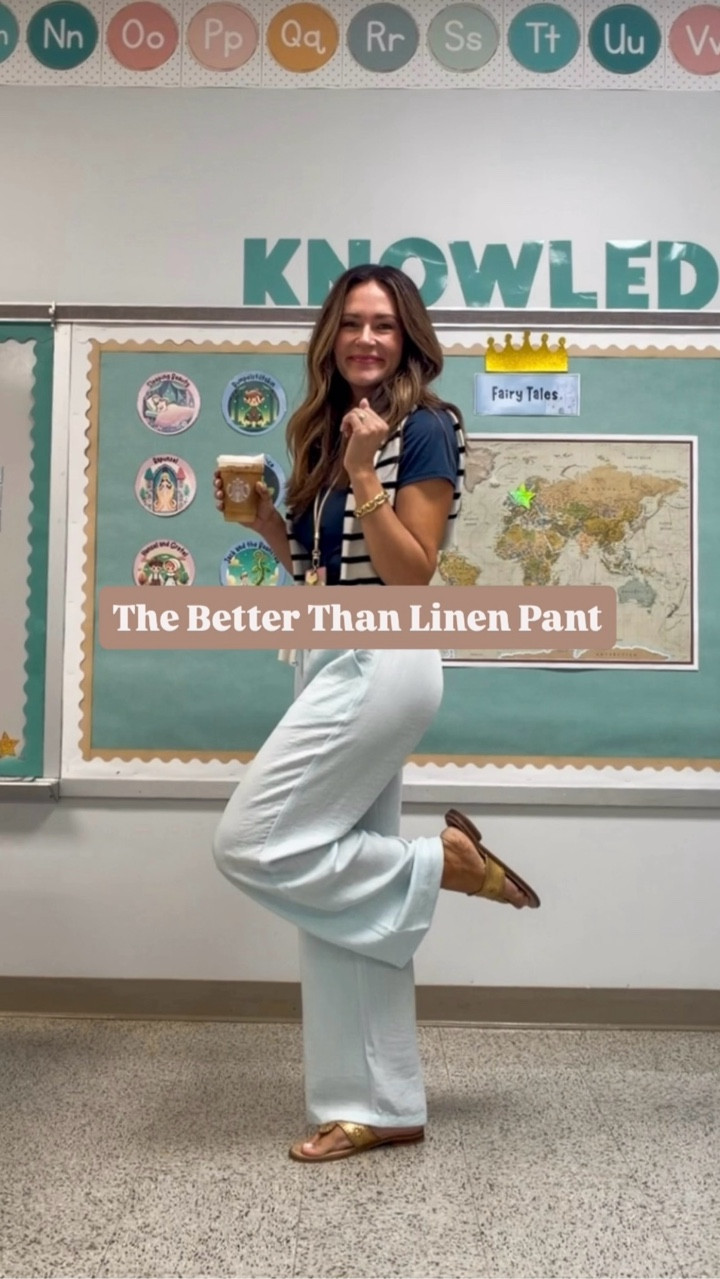 Linen vibe, zero effort 🤍

I have found the BEST summer pants that look and feel like linen without the wrinkles! They’re soft and incredibly comfortable. The best part is they come in over 10 colors, petite and tall lengths and are under $40! 

For reference, I’m 5’7” 145 lbs and wearing a medium (regular length). 

#LTKSeasonal #LTKWorkwear #LTKSaleAlert