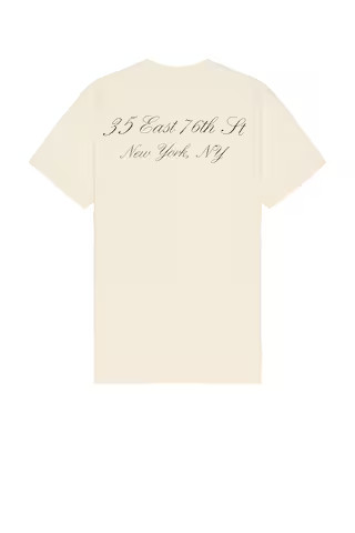 Sporty & Rich x Hotel Carlyle Souvenir T-Shirt in Cream - Cream. Size L (also in M, S, XL/1X). | FWRD 