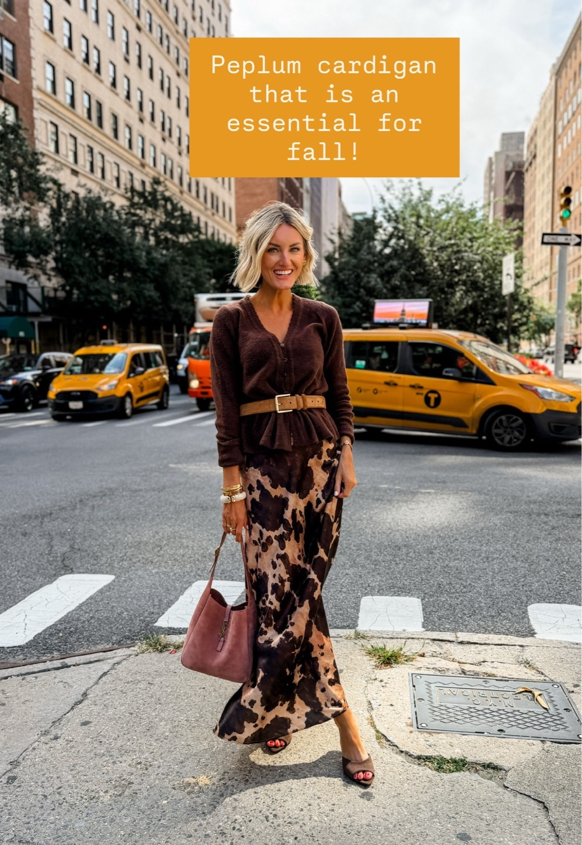 This brown peplum cardigan is so cute and currently on sale! This will be a fail safe sweater for the fall! Wearing XS/2!

Loverly Grey, Loft, fall outfit, brown skirt, peplum sweater, brown sweater, New York

#LTKSeasonal #LTKSaleAlert