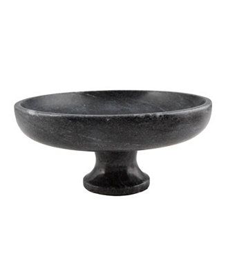 Thirstystone Gray Marble Footed Fruit Bowl & Reviews - Serveware - Dining - Macy's | Macys (US)