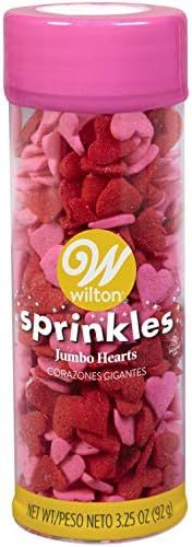 Wilton Jumbo Heart Sprinkles - 3.25 oz. | Amazon (US)