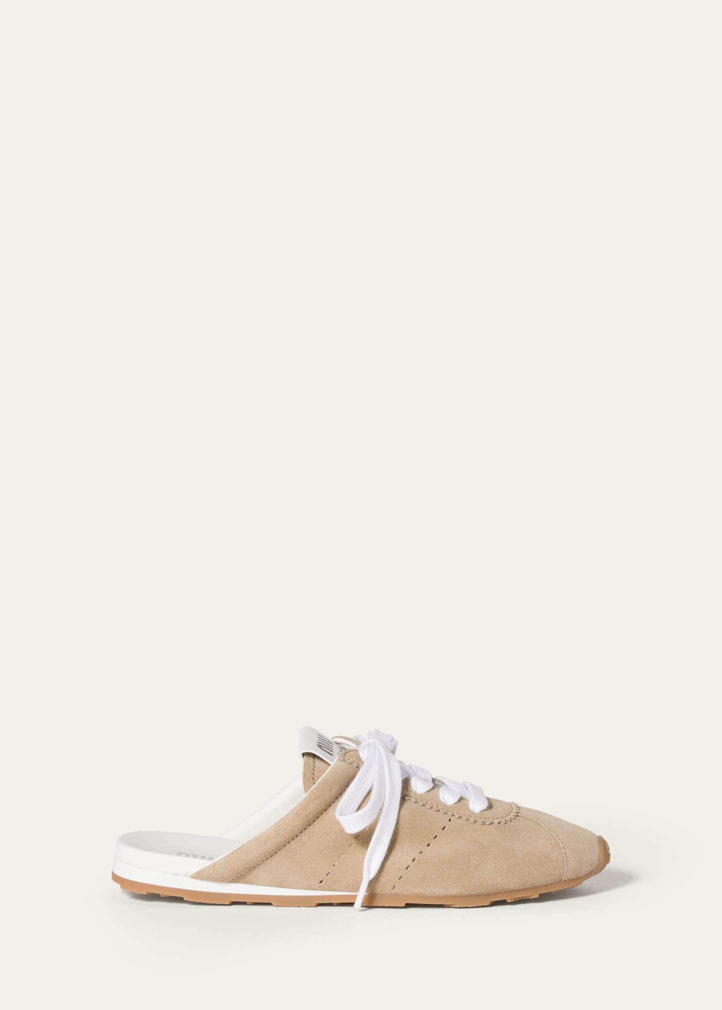 Miu Miu Suede Sneaker Mules | Bergdorf Goodman