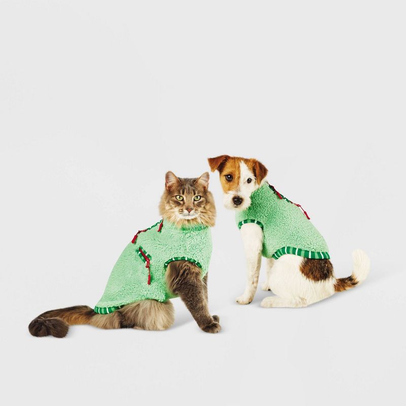 Fleece Dog and Cat Jacket - Green - Wondershop™ | Target