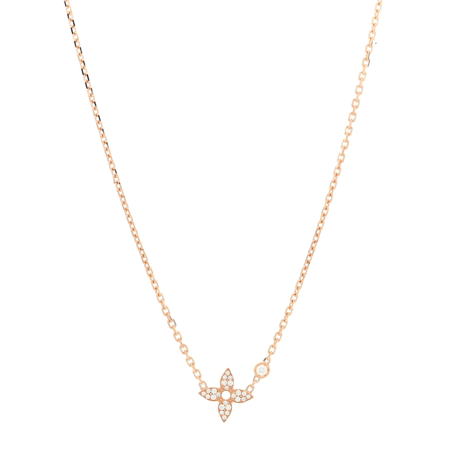 Louis Vuitton 18K Pink Gold Diamond Idylle Blossom Pendant Necklace 1939220 | FASHIONPHILE (US)