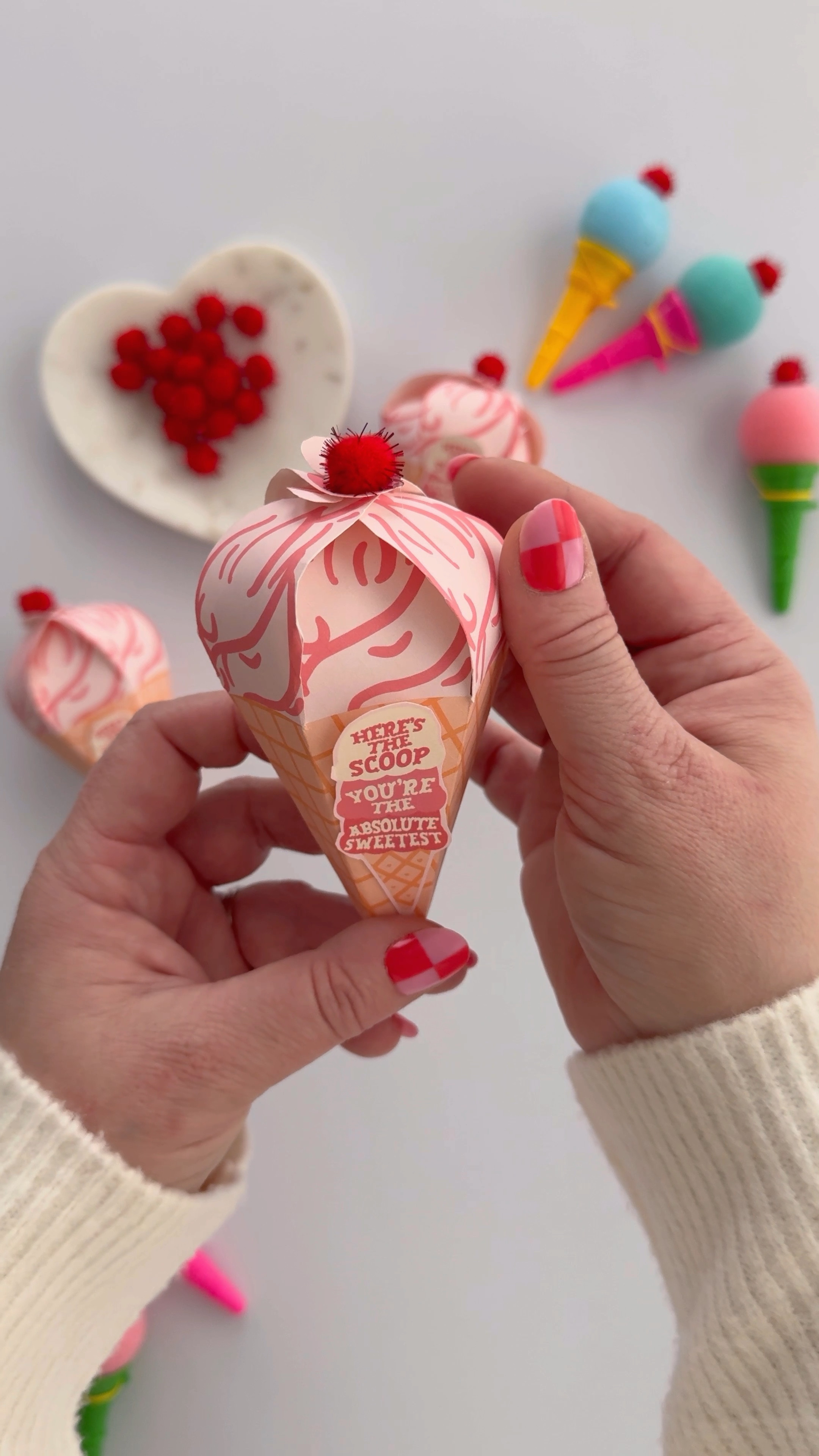 Classmate Valentines Day Gift 

My kids can’t wait to pass these out at their school parties! 

The ice cream box printable sets are by @gracecollectiveshop 🩷

 #valentinesgift #valentinesday2024 #valentinesideas #handmadevalentine #valentinesdaygift #vdaygifts #valentinesparty