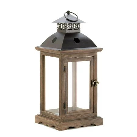 Monticello Wood Lantern (L) | Walmart (US)