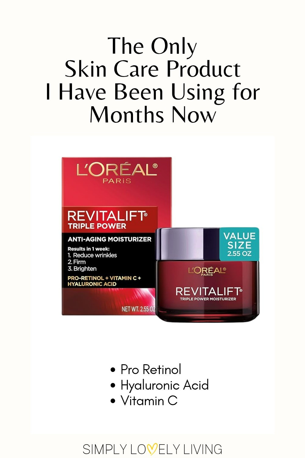 L'Oreal Revitalift is the only skin care product I've been using for months now. Everything you need in one bottle! Pro Retinol. Hyaluronic acid. Vitamin C. #LTKfind #skincare

#LTKselfcare #LTKmorningroutine #LTKBeauty