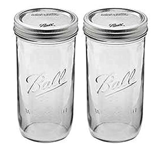 Ball 24 oz Jar, Wide mouth, 24 ounce (Pack of 2),Clear | Amazon (US)