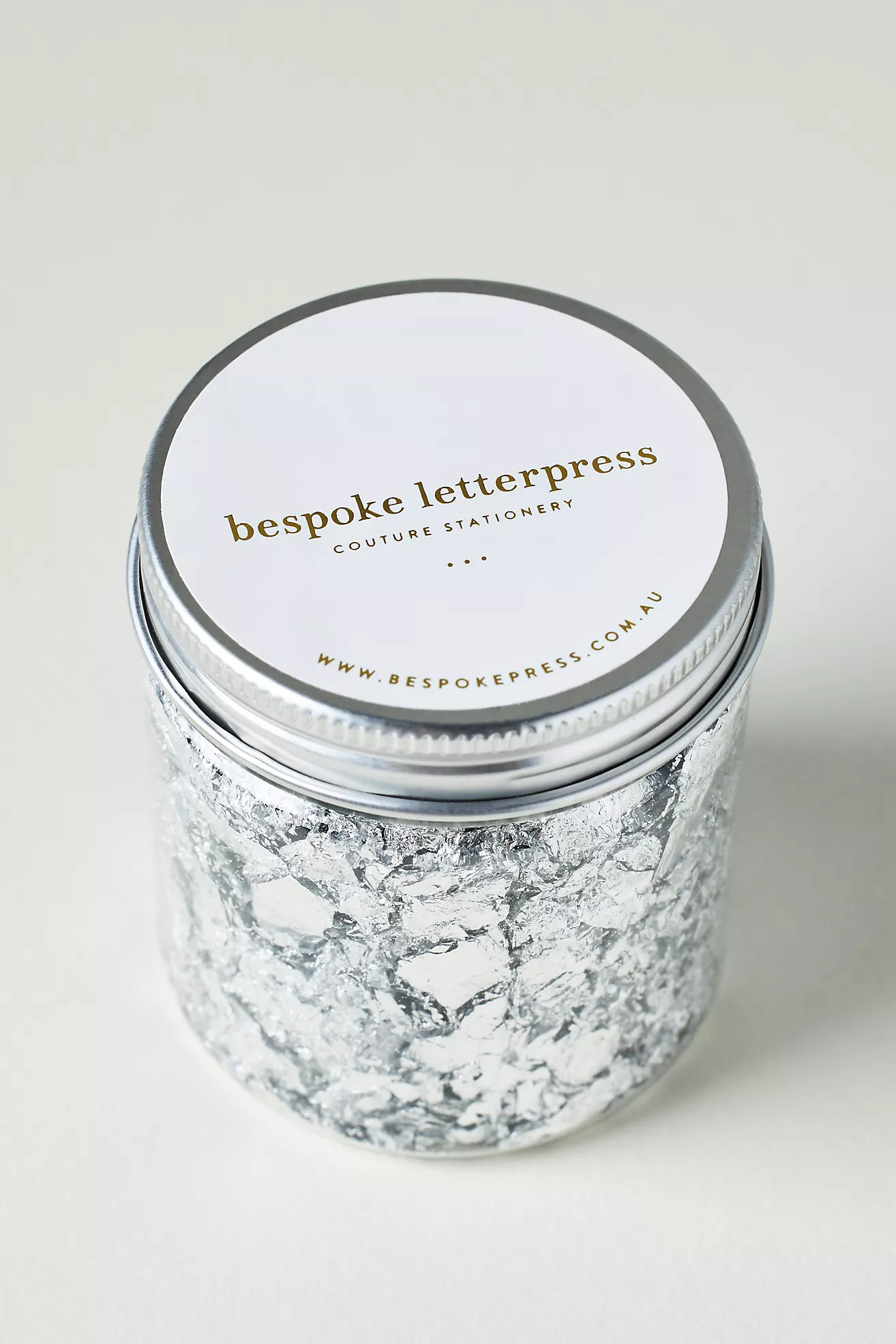 Bespoke Letterpress Wax Foil Leaf Jar | Anthropologie (US)