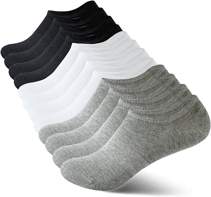 HIGIXCH No Show Socks Women Low Cut Invisible Liner Non slip Athletic Boat Socks 6 Pairs | Amazon (US)