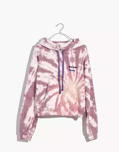 Warm Tie-Dye Love Hoodie Sweatshirt | Madewell