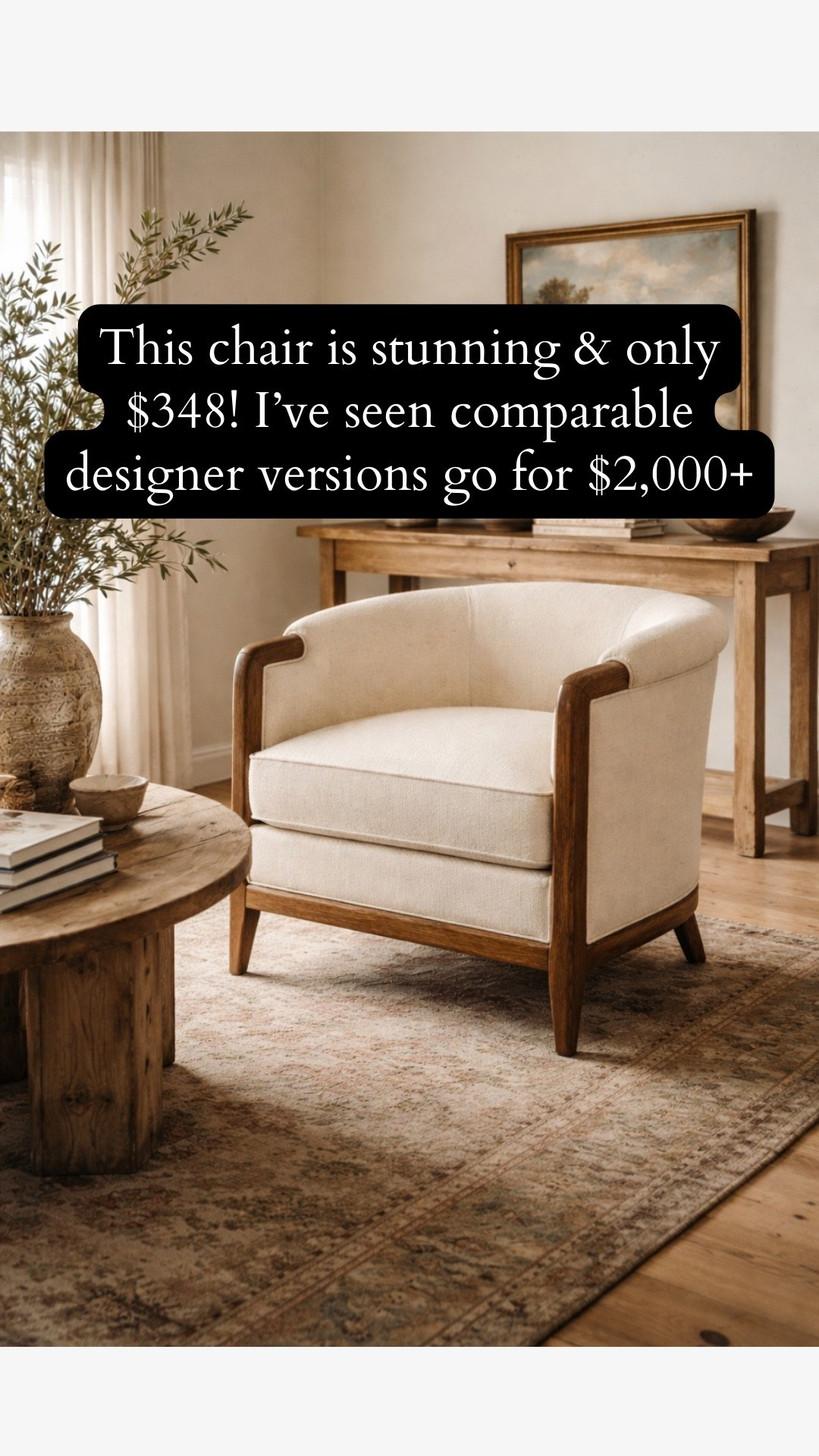 Obsessed with this designer look chair!