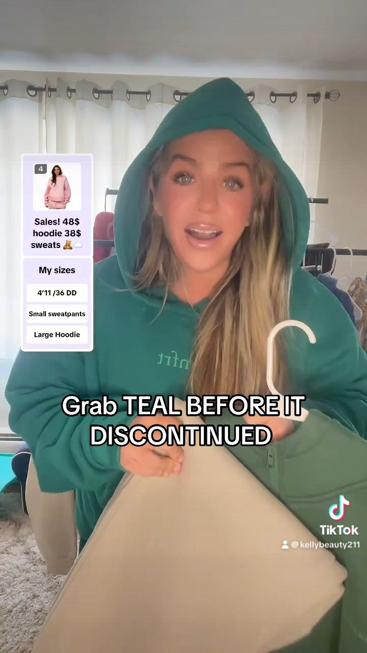 COMFRT CLOTHING/ SIGNATURE COLLECTION, some colors below are being discontinued which means grab them now ! Once they sell out they are gone forever !! I am wearing the color TEAL HERE. THE other limited edition shades are butter, green tea, coral, indigo, and light Heather.  #unisex #comfrt #sales #hoodieseason 

#LTKGiftGuide #LTKActive #LTKWatchNow