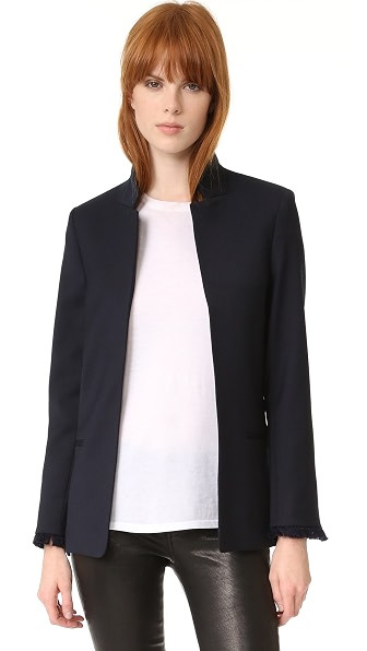 Zadig & Voltaire Volly Fringed Cuff Blazer | Shopbop