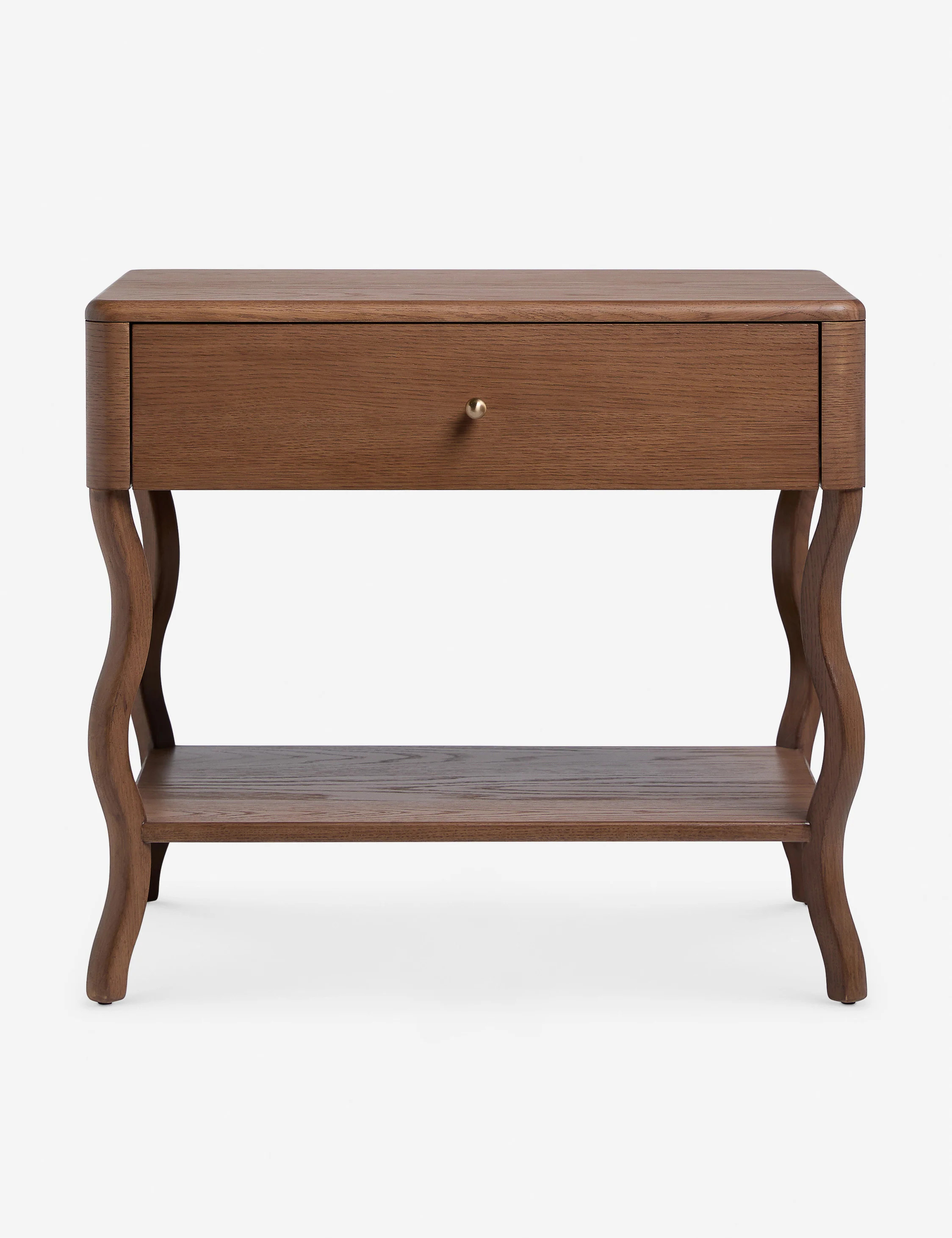 Lasya Nightstand, Brown | Lulu and Georgia 