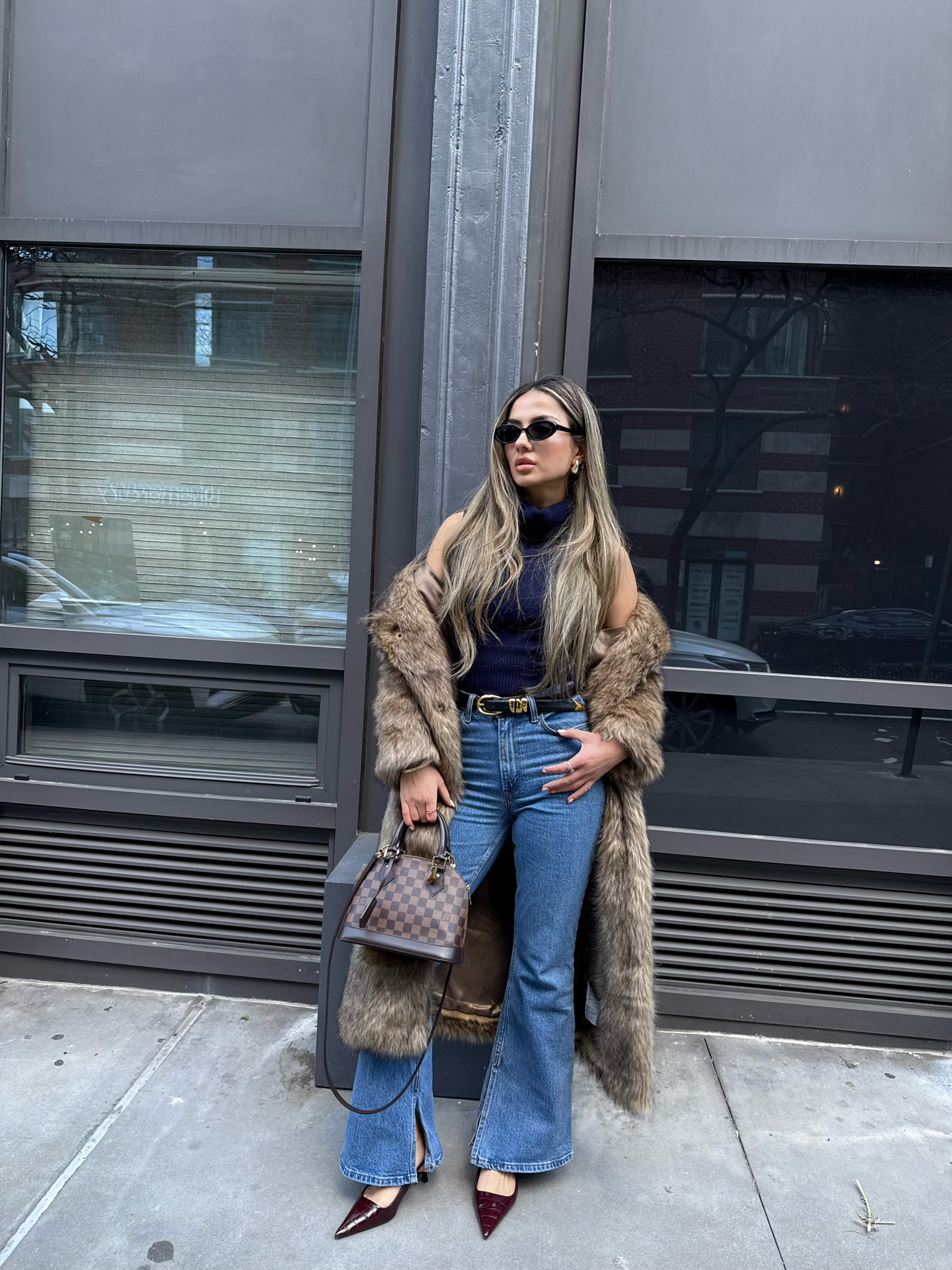 Winter outfit inspo with faux fur coat #LTKStyleTip 

#LTKFindsUnder50 #LTKSeasonal