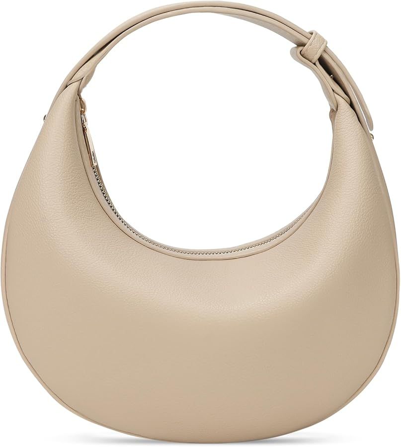 Crescent Bag for Women Faux Leather Crescent Shoulder Handbag Crossbody | Amazon (US)