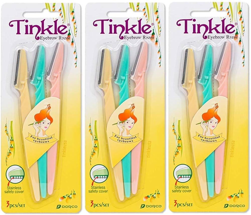 Tinkle Dermaplaning Tool 9ct, Dermaplane Razor for Women, Safe and Easy Peach Fuzz Remover, Eyebr... | Amazon (US)