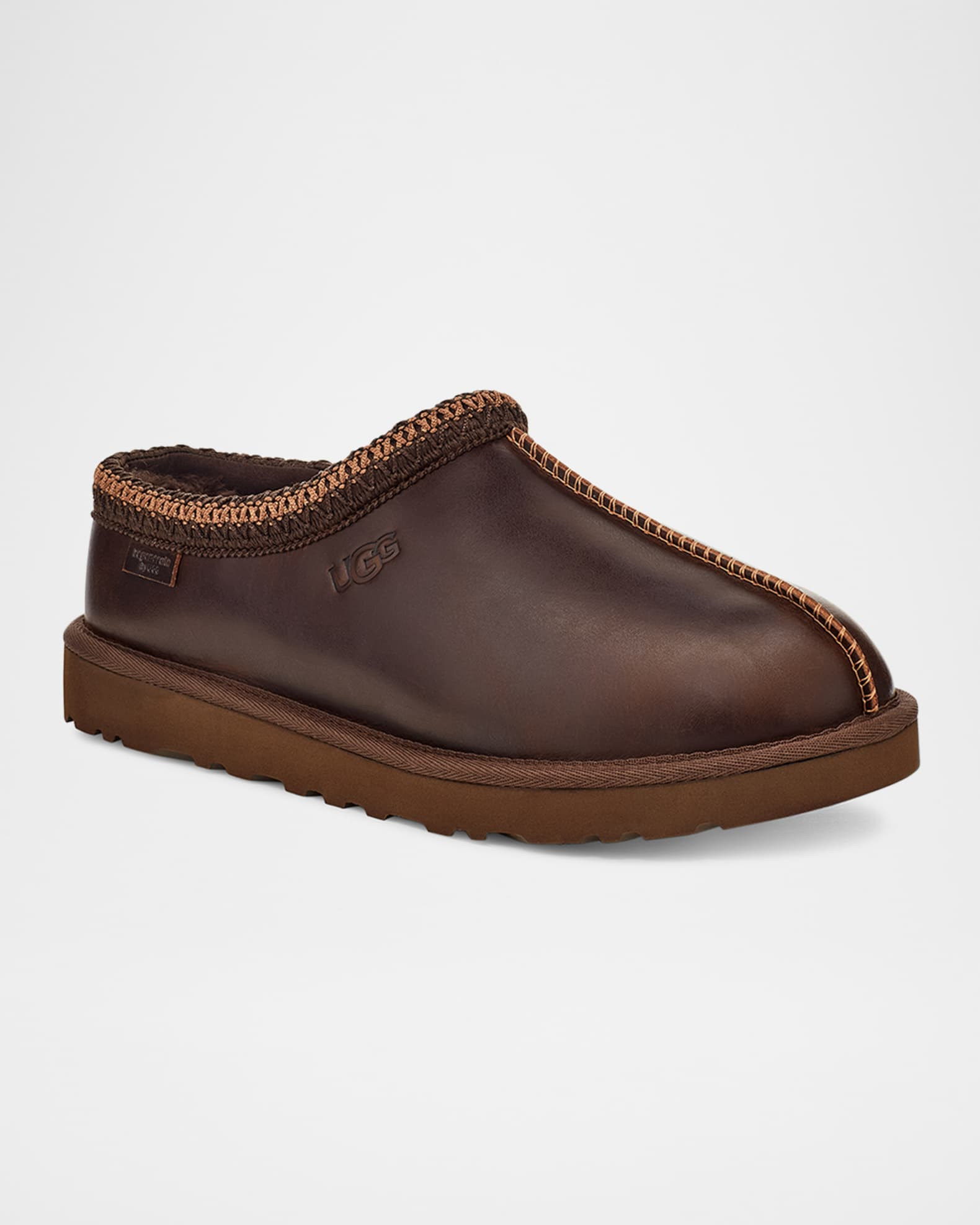 Men's Tasman Leather Winter Mule Slippers | Neiman Marcus