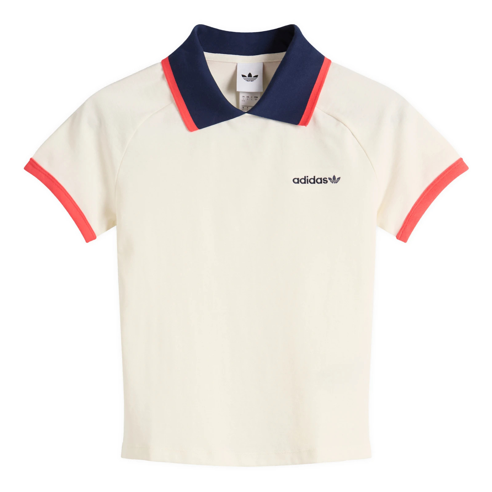 Adidas Women's Polo Shirt in Off White, Size Medium | END. Clothing