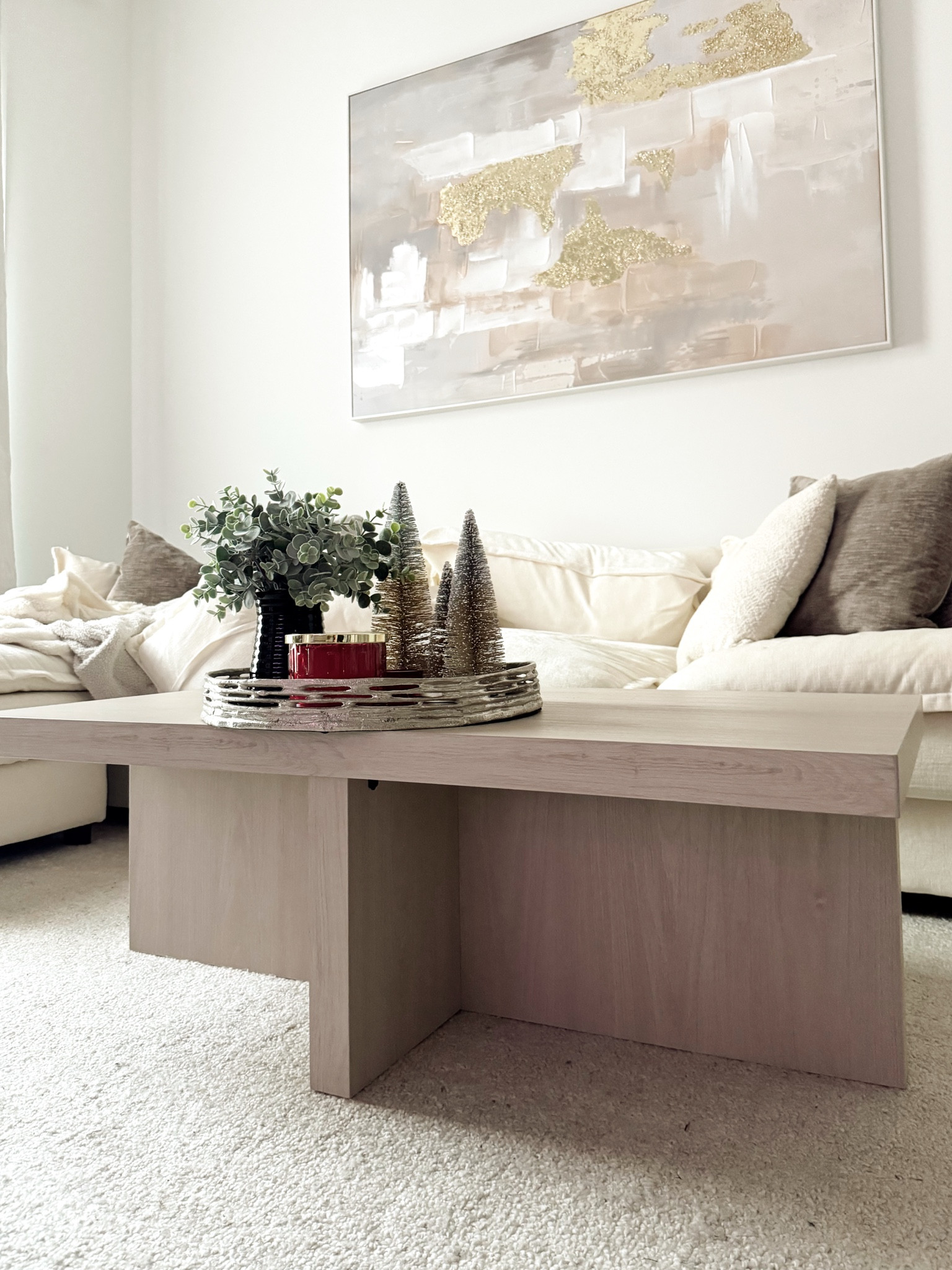 my coffee table & carpet - the color is the exact match to the tv stand it was super easy to build and so pretty

#LTKHome