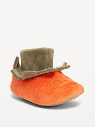 Unisex Faux-Fur Pumpkin Slippers for Baby | Old Navy (US)
