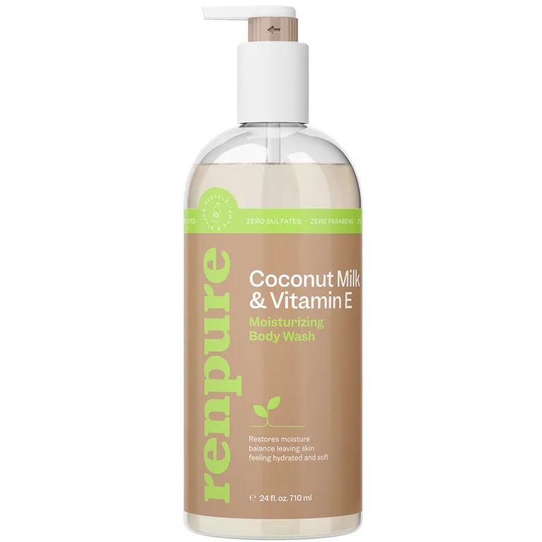 Renpure Coconut Milk & Vitamin E Nourishing Body Wash for All Skin Types, 24 fl oz | Walmart (US)