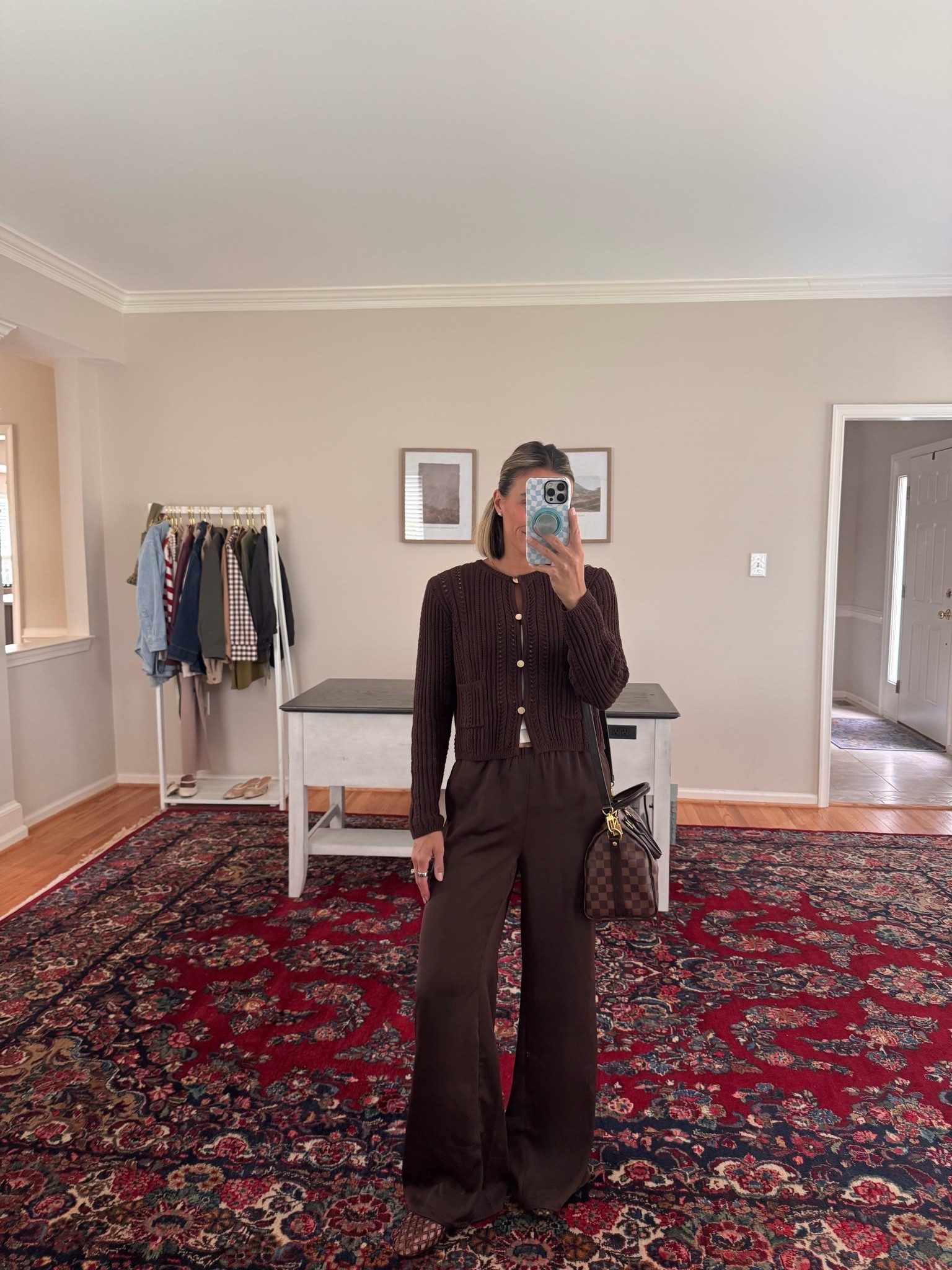 XS pants 
S sweater