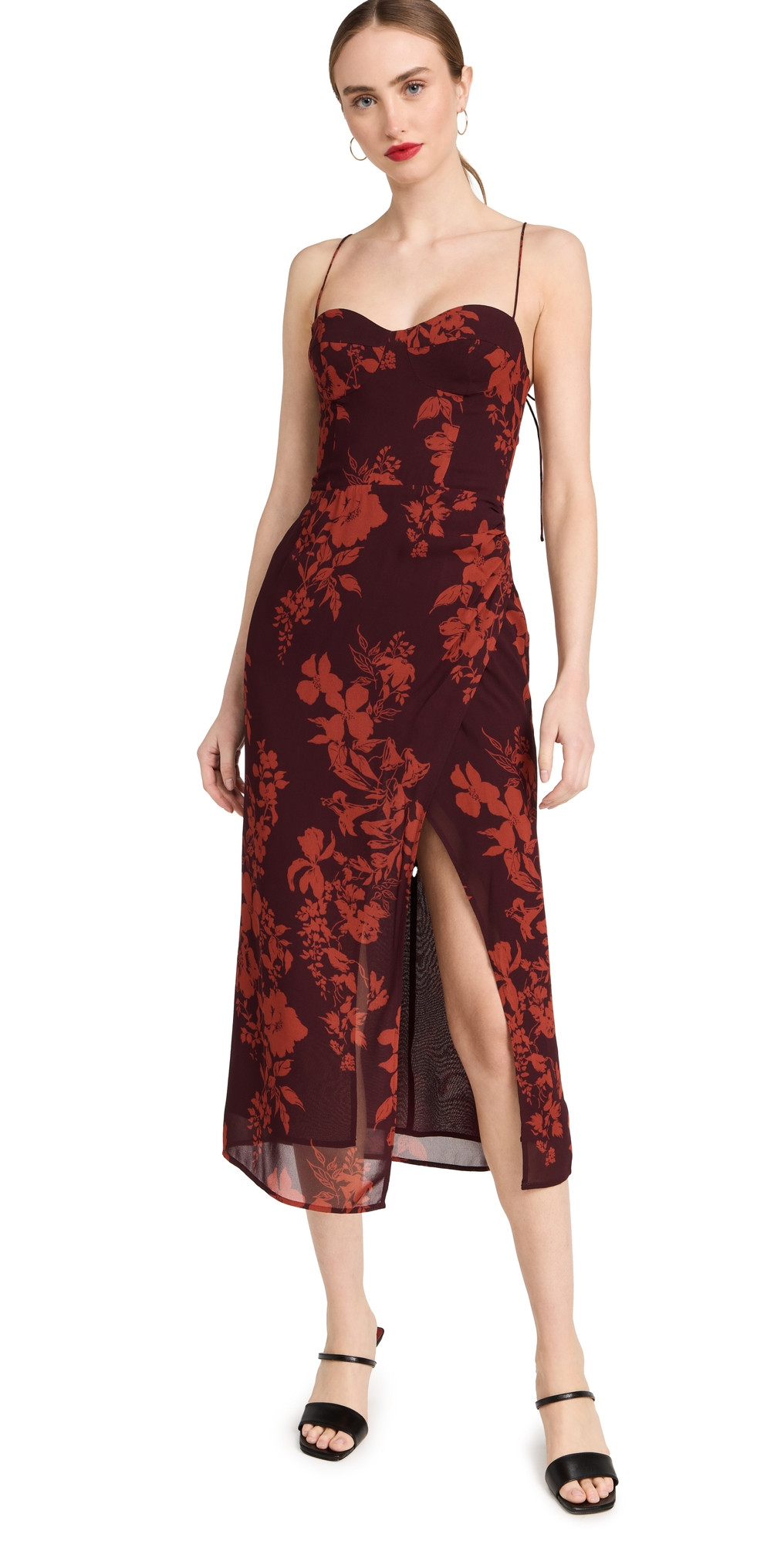 Reformation Kourtney Dress with Slit Divina 4 | Shopbop