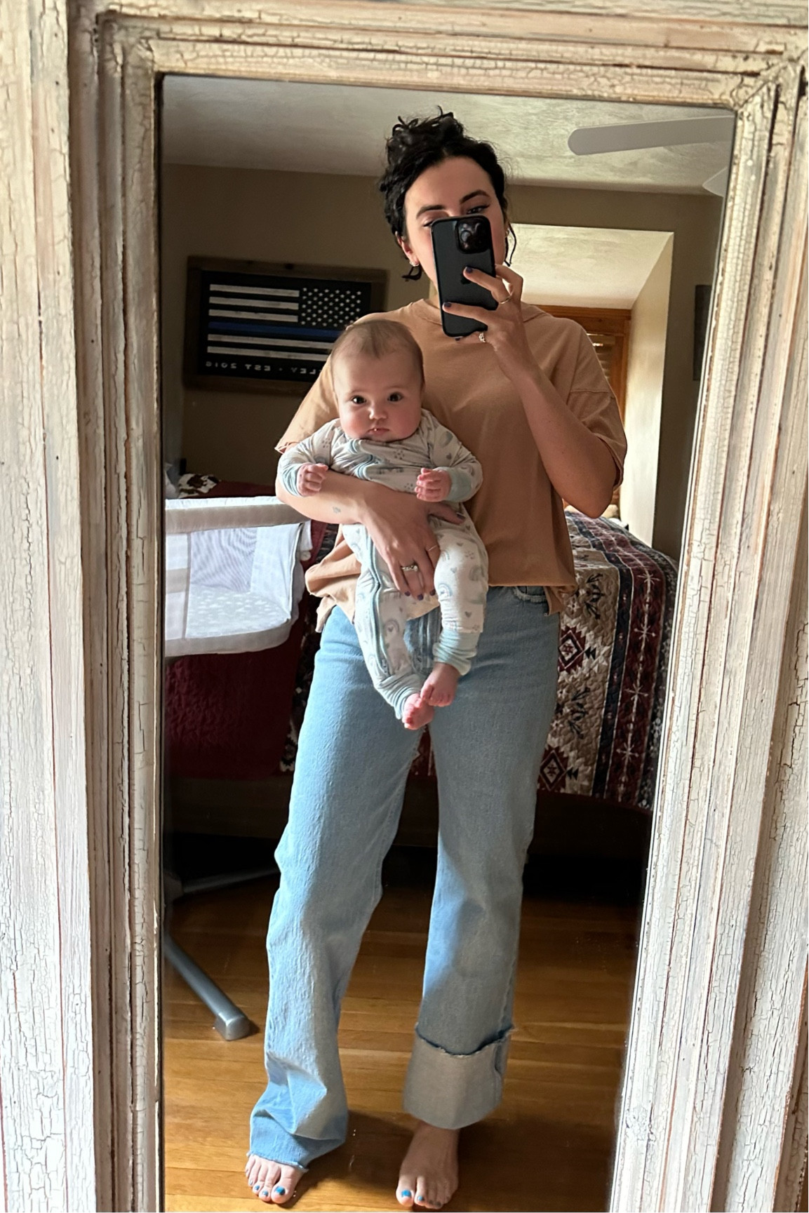 Abercrombie x Tia Booth
Code: AFTIA

The best jeans! Extra long so I can cuff if I want (I’m 5’7”)

My tee is under $12 from Aerie

#LTKsalealert