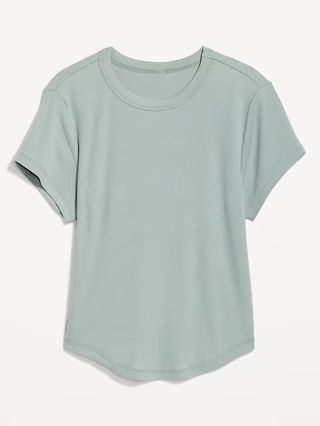 Short-Sleeve UltraLite Cropped Rib-Knit T-Shirt for Women | Old Navy (US)