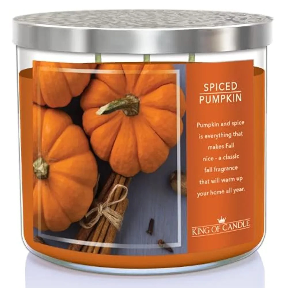 Warm Apple Cider Donut + Cinnamon Sugar | Strong, Large 3 Wick Fall Candle | Clean Burning, Long ... | Amazon (US)