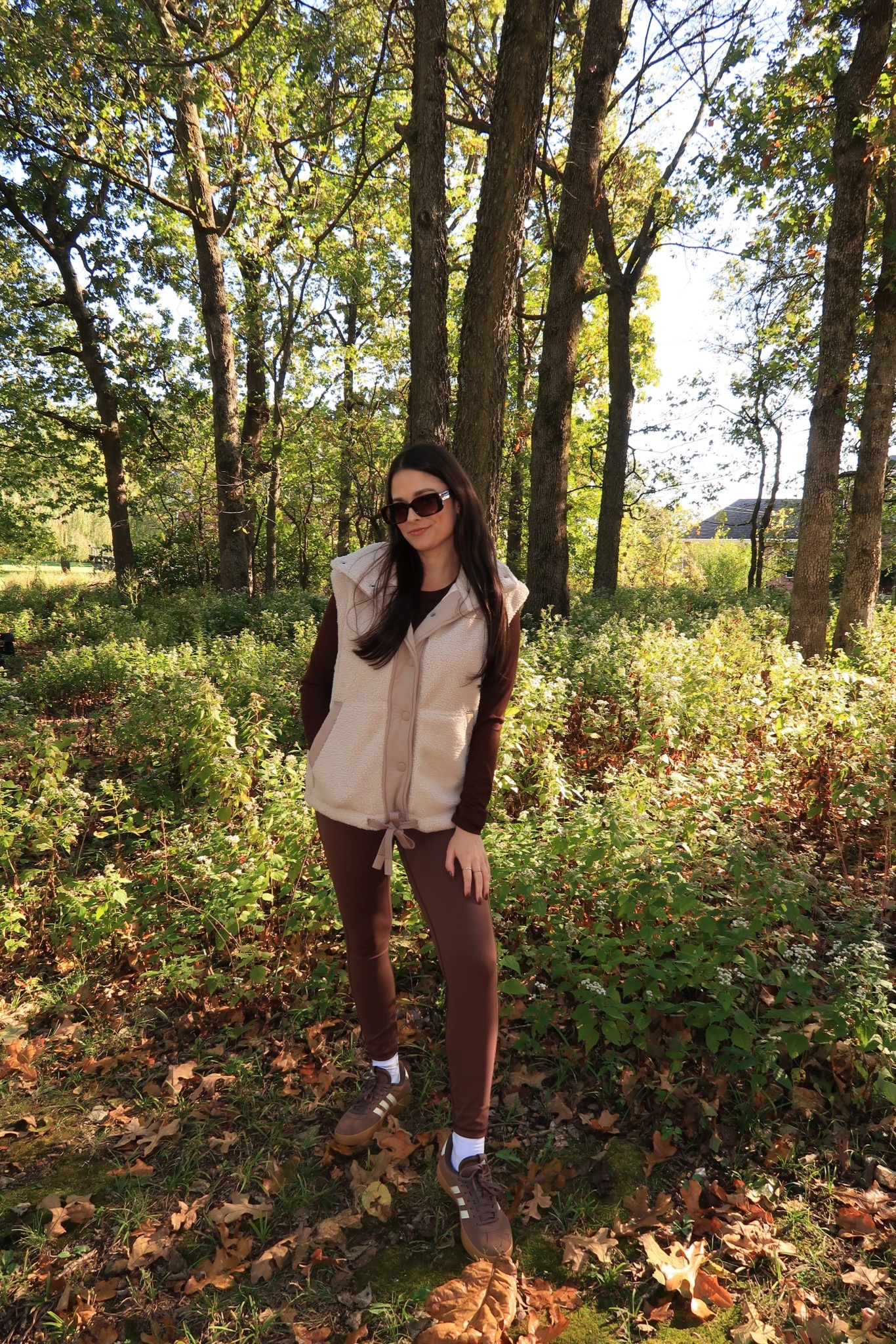 feeling like a teddy bear in this vest 🧸🍂

Vest runs a tad oversized, I’m wearing an XS

Comfy outfit, casual style, vest outfit, neutral outfit, cozy outfit, fall 2025, outfit inspo, brown sneakers, 
#ClubTarget #TargetFave #TargetPartner #falloutfitinspo #comfyoutfit #sneakers #ootd

#LTKActive #LTKFindsUnder50 #LTKPetite