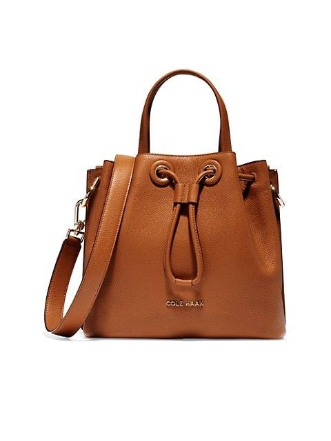 Small Pebbled Leather Bucket Bag | Saks Fifth Avenue