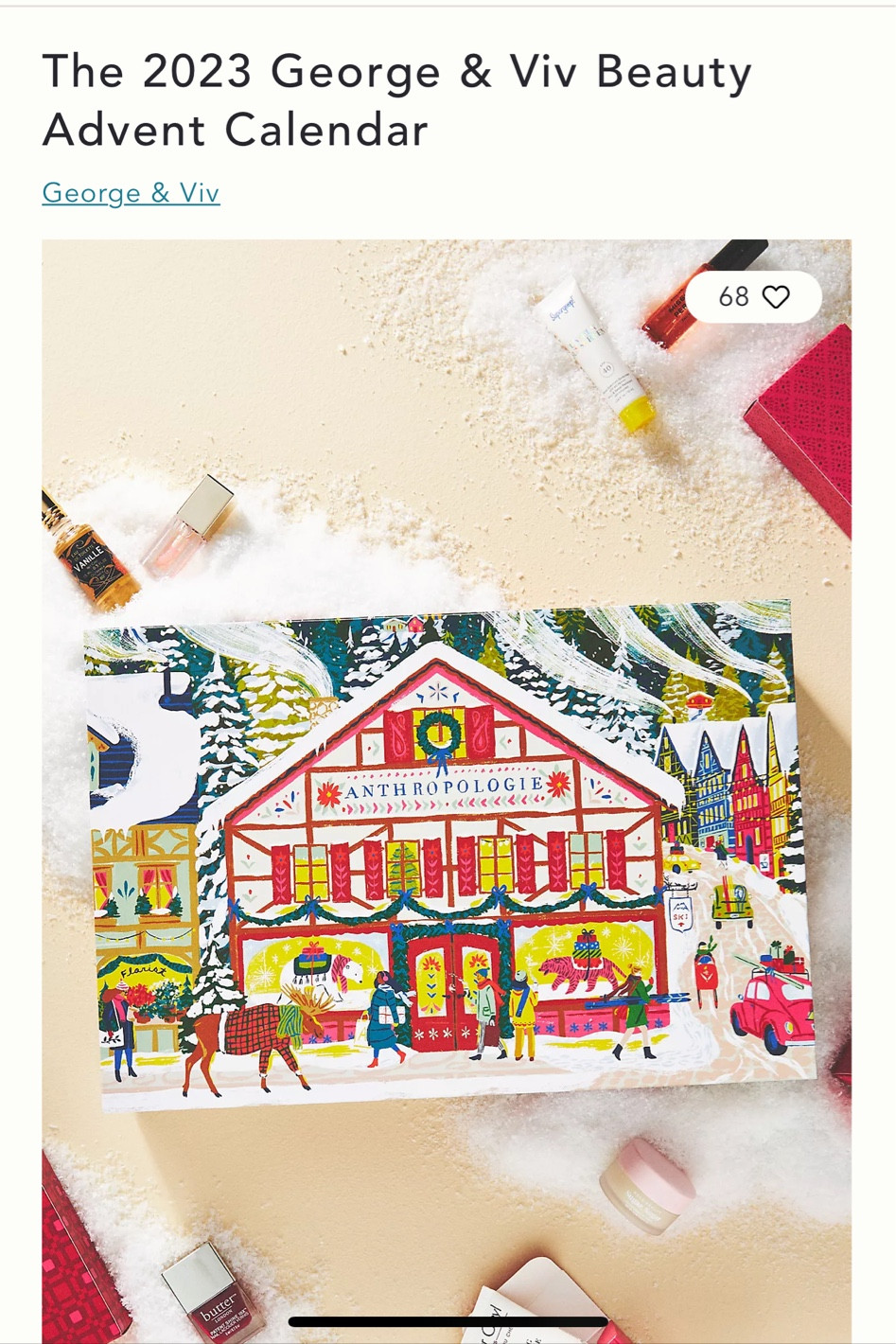 Anthropologies 2023 beauty advent calendar 💞

#LTKHolidaySale #LTKfindsunder100 #LTKbeauty