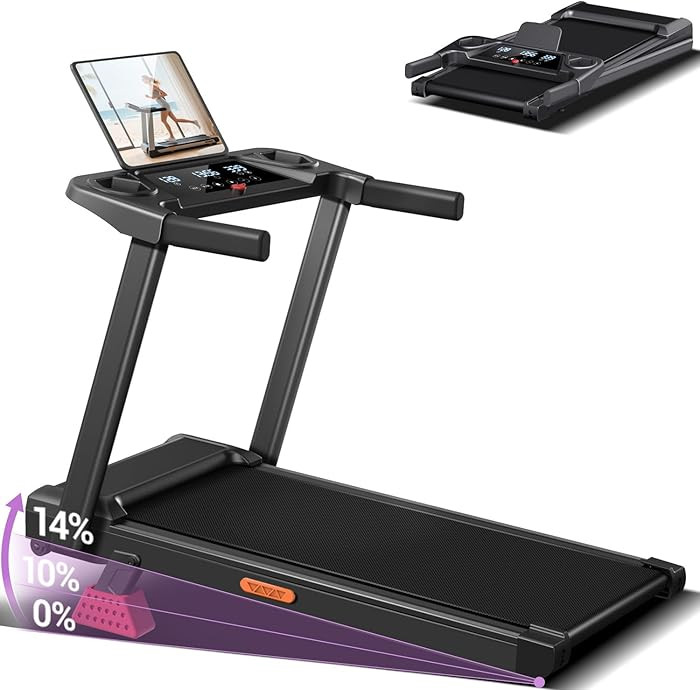 UMAY Fitness Treadmill with 20% Manual/Auto Incline, 42.5"×16.1" Extra-Wide Running Belt, 400LB ... | Amazon (US)