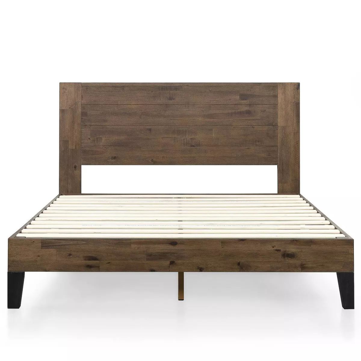 Tonja Wood Platform Bed Frame with Headboard Brown - Zinus | Target