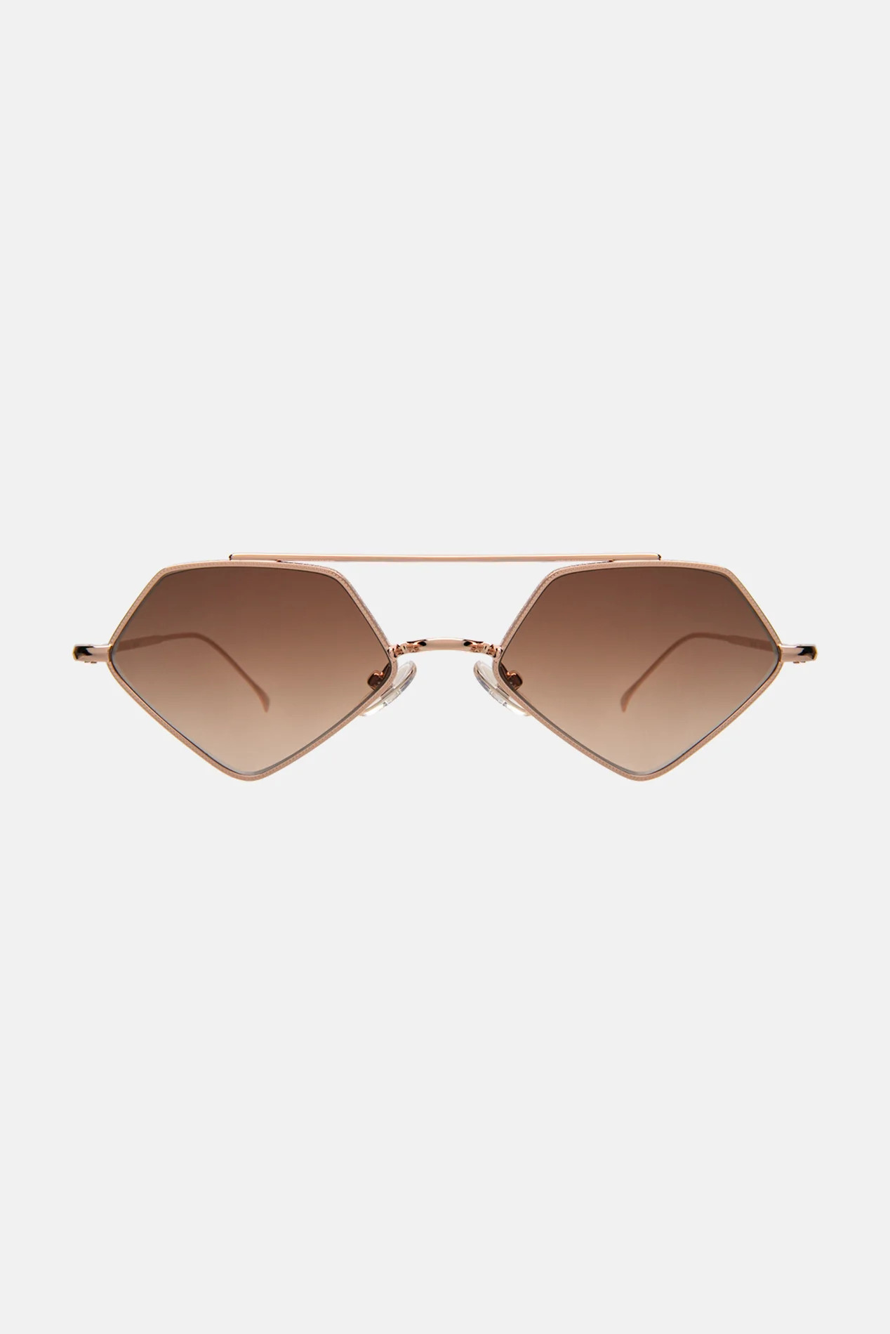 Bayley Rose Gold/Brown Flat Gradient | Blue & Cream