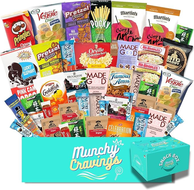 MunchyCravings Premium Snack Box (45 Ct.), Tasty and Healthy Snacks, Giftable and Great for Movie... | Amazon (CA)